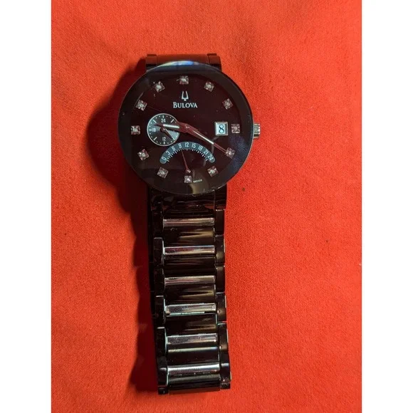 Bulova Men's Black Watch - 98D109